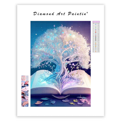 Sacred Tree In The Book - Diamond Painting