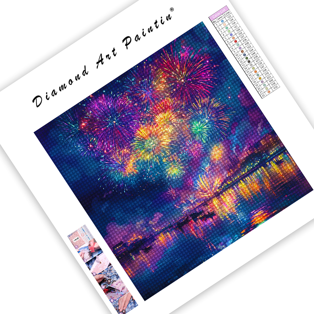 Vibrant Night Sky Filled - Diamond Painting