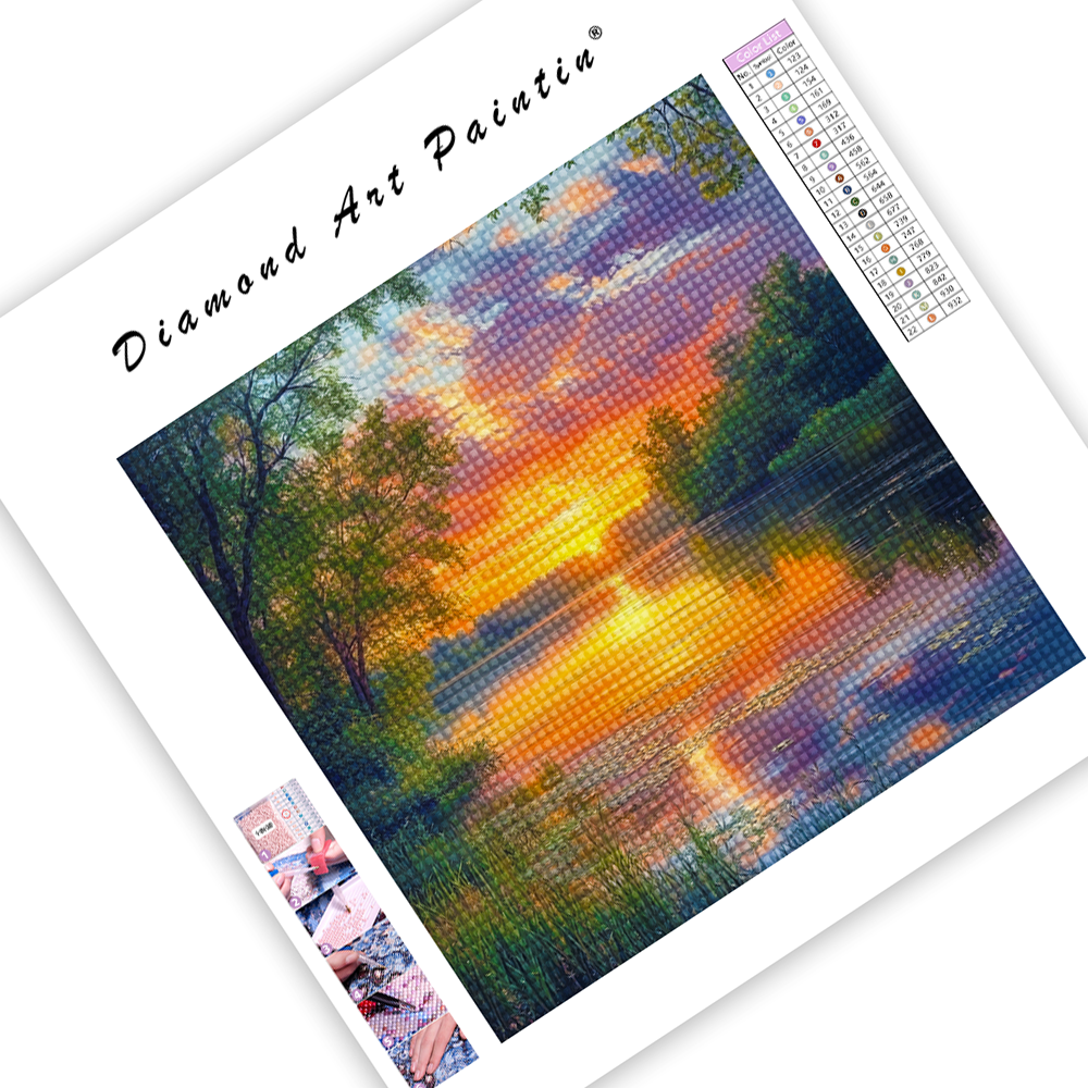 Peaceful Sunset - Diamond Painting