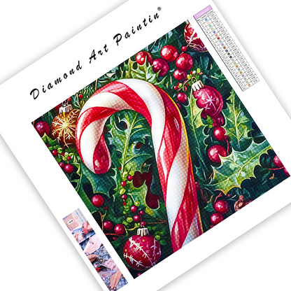 Vibrant Candy Cane - Diamond Painting