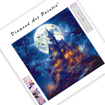 Haunted House On Hill - Diamond Painting