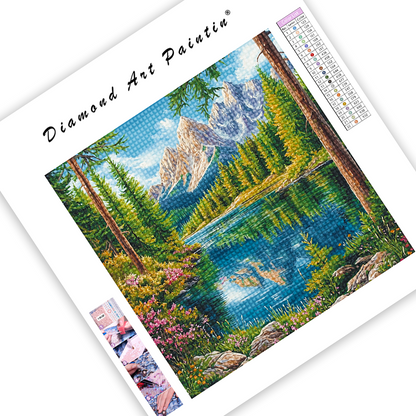 Lake Surrounded - Diamond Painting