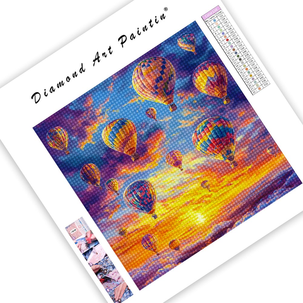 Hot Air Balloons - Diamond Painting