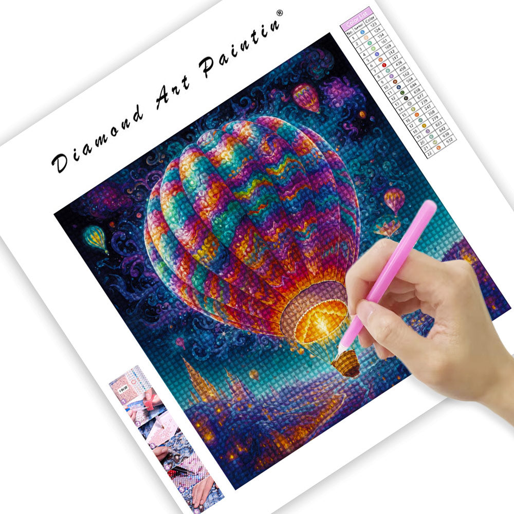 Fantasy Hot Air Balloon-Diamond Painting