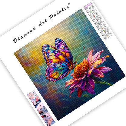 Vibrant Butterfly - Diamond Painting