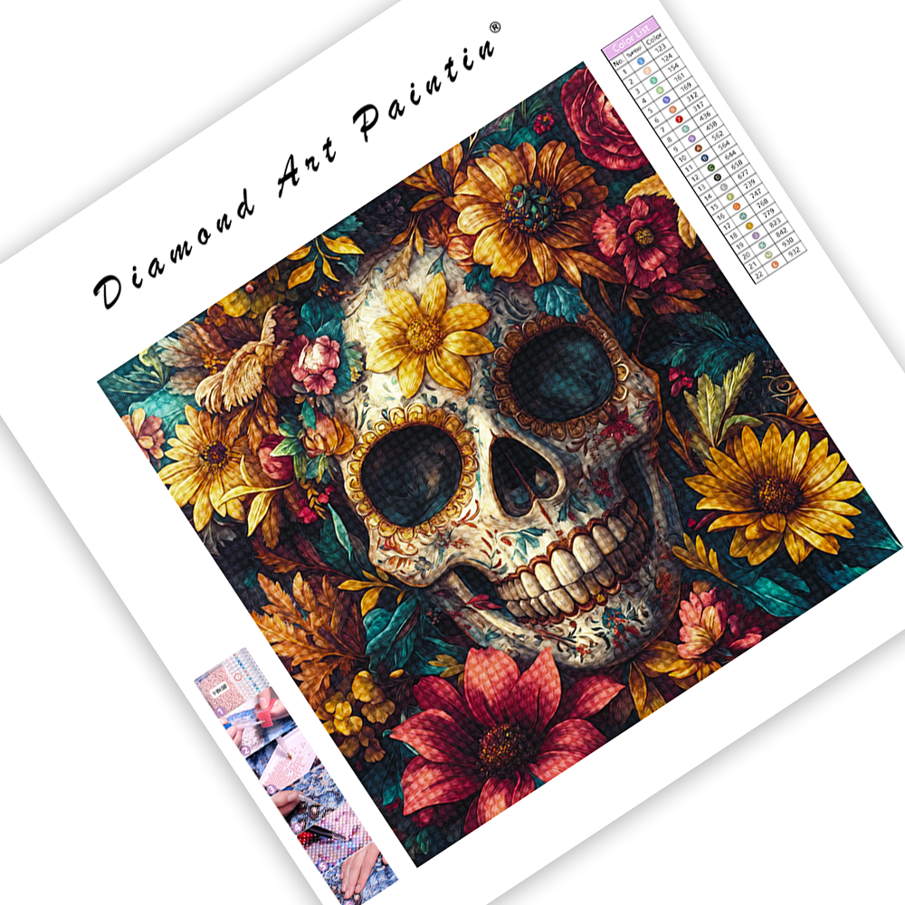 Decorative Skull - Diamond Painting