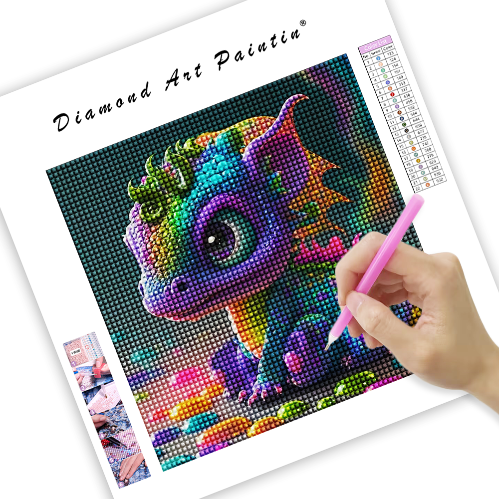 Cute Little Dragon - Diamond Painting