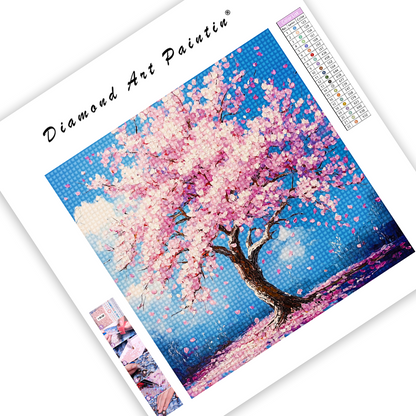 Beautiful Cherry Blossom Tree - Diamond Painting