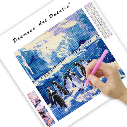 Penguin Colonies In Antarctica - Diamond Painting