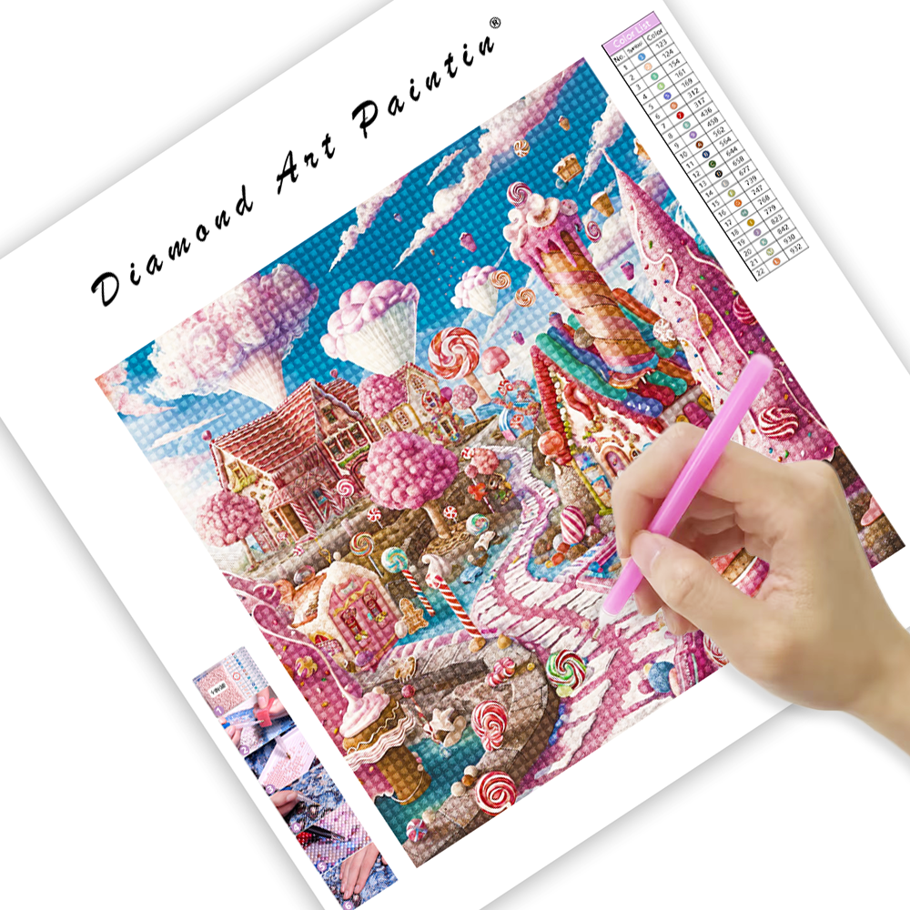 Pink Candy Paradise - Diamond Painting