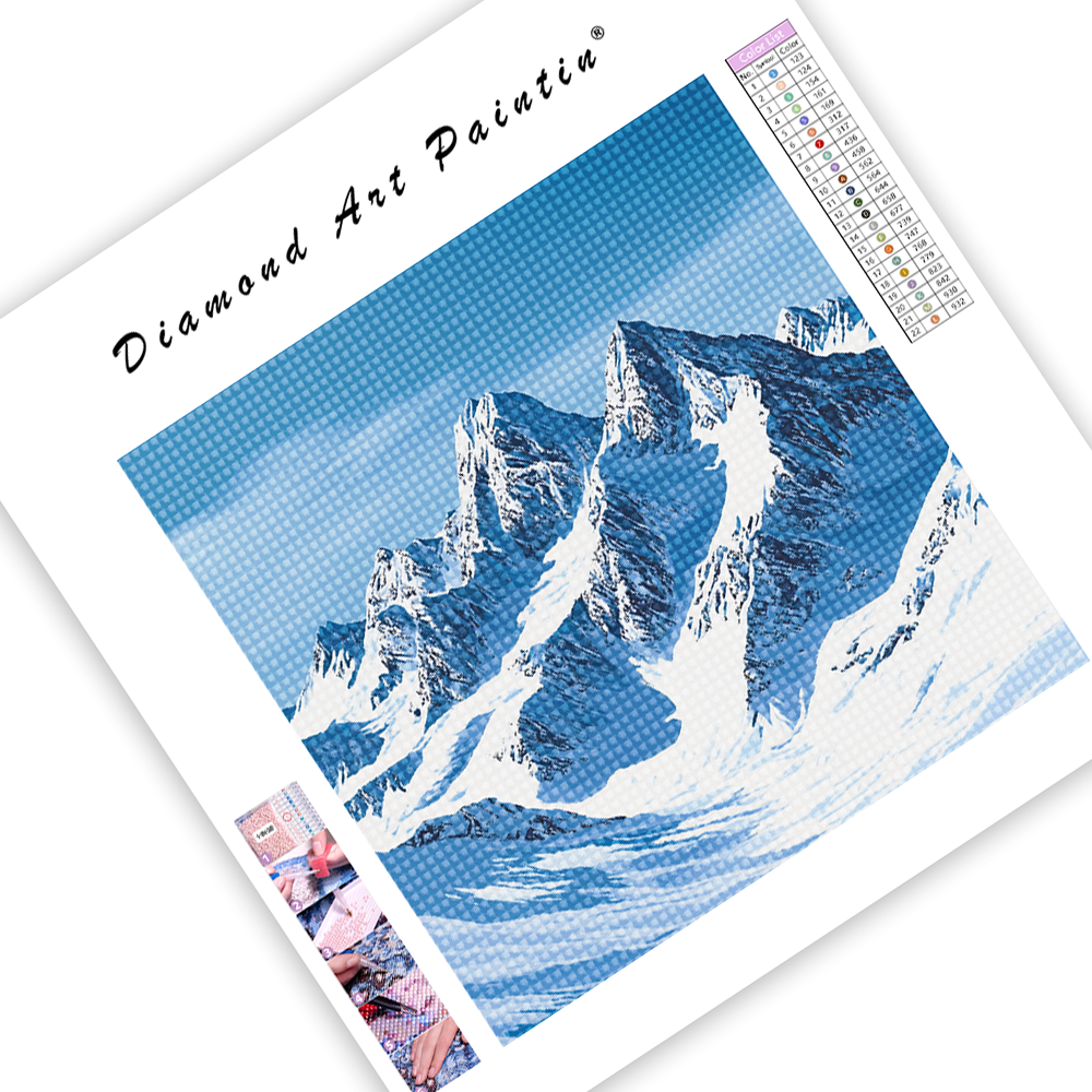 Snow Covered Mountains - Diamond Painting