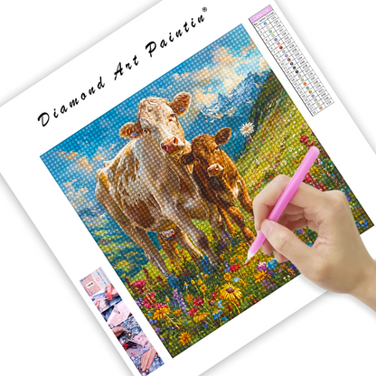 Cow and Calf - Diamond Painting