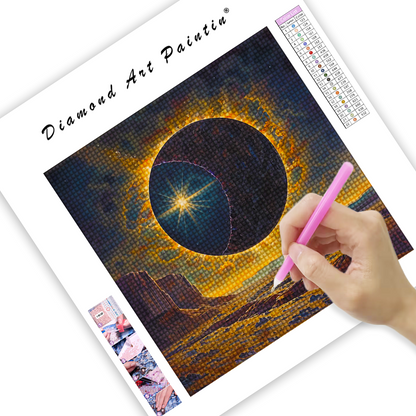 Solar Eclipse - Diamond Painting