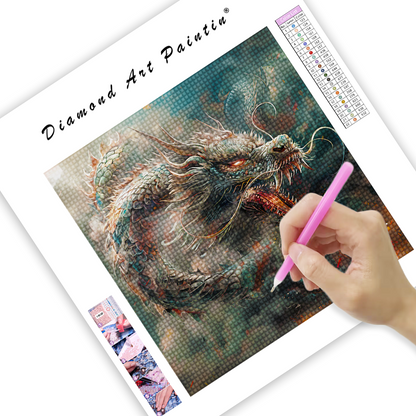 Roaring Dragon - Diamond Painting