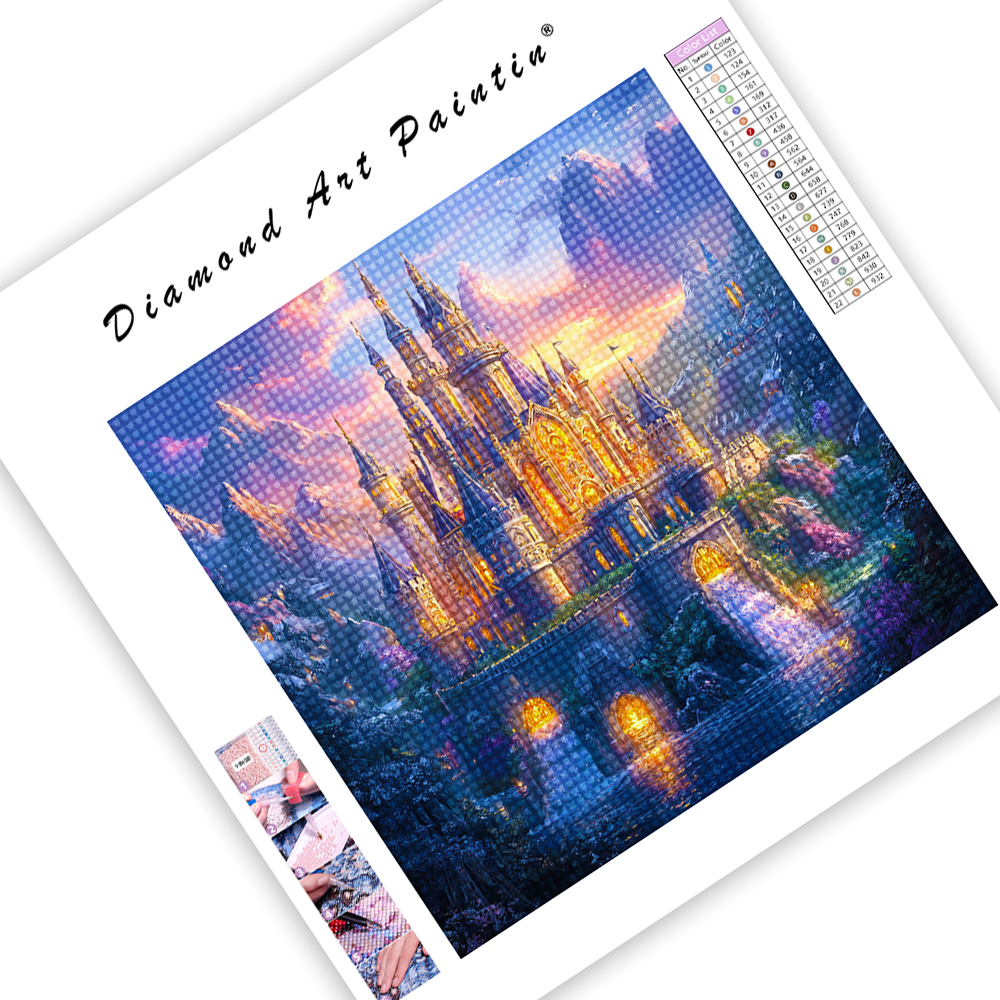 Castle Detailed Towers - Diamond Painting