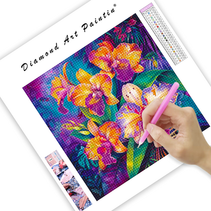 Gorgeous Flowers - Diamond Painting