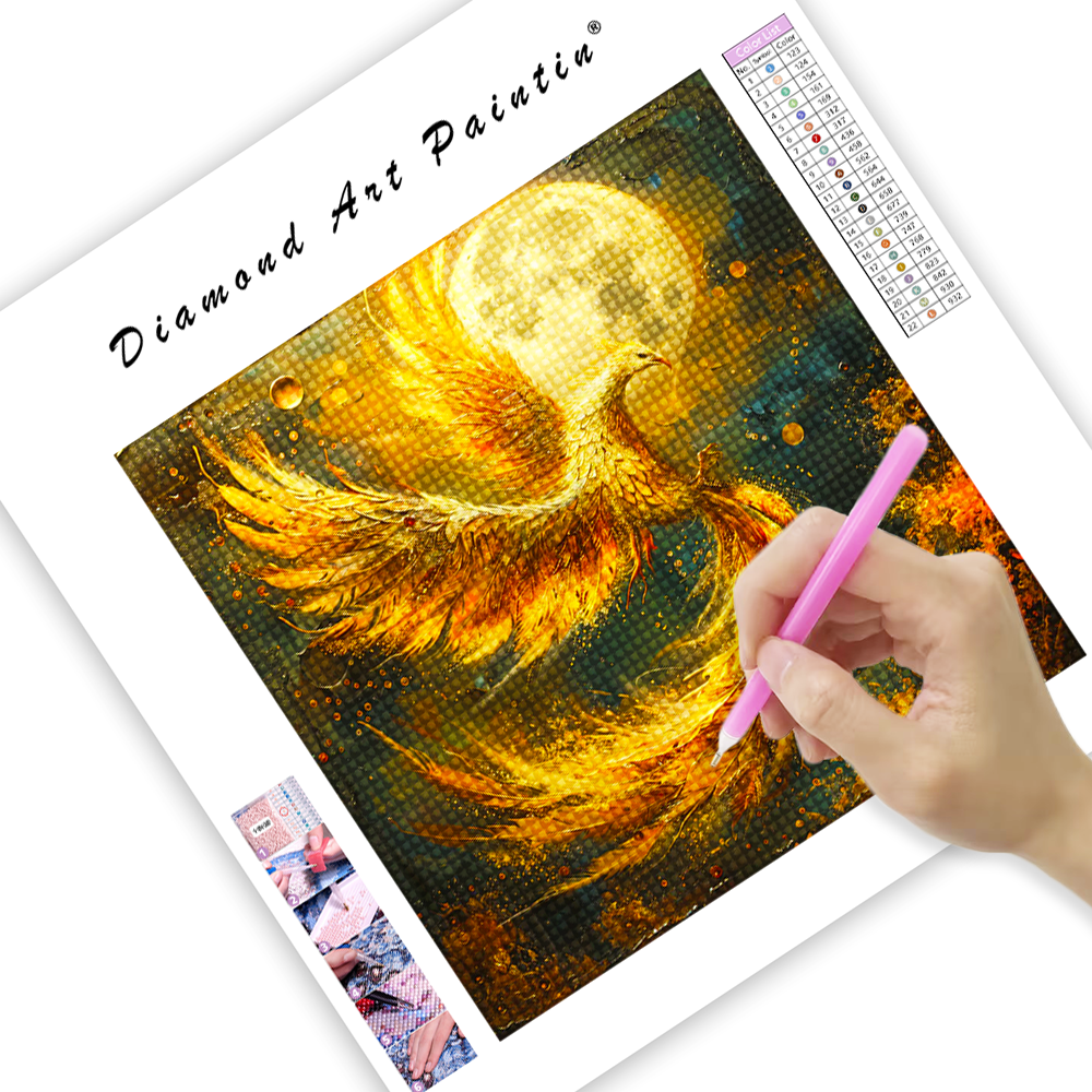 Golden Phoenix - Diamond Painting