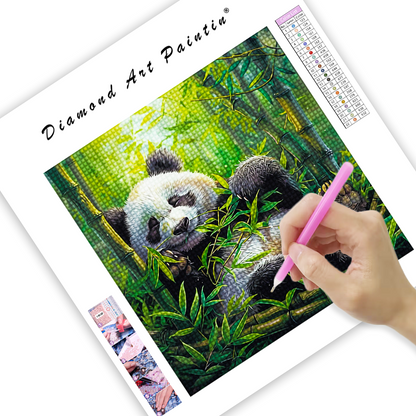 Lazy Panda - Diamond Painting