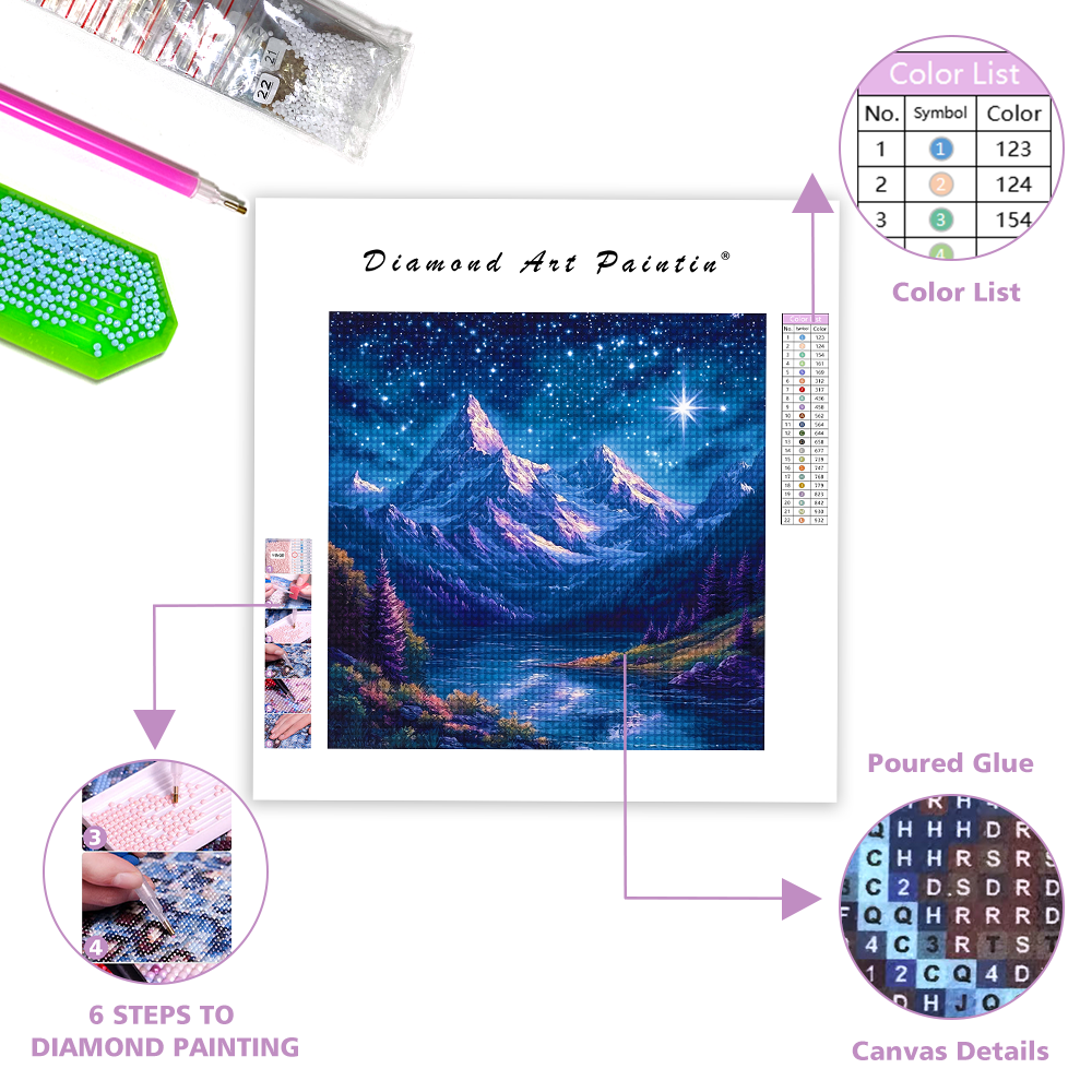 Mountain Range - Diamond Painting