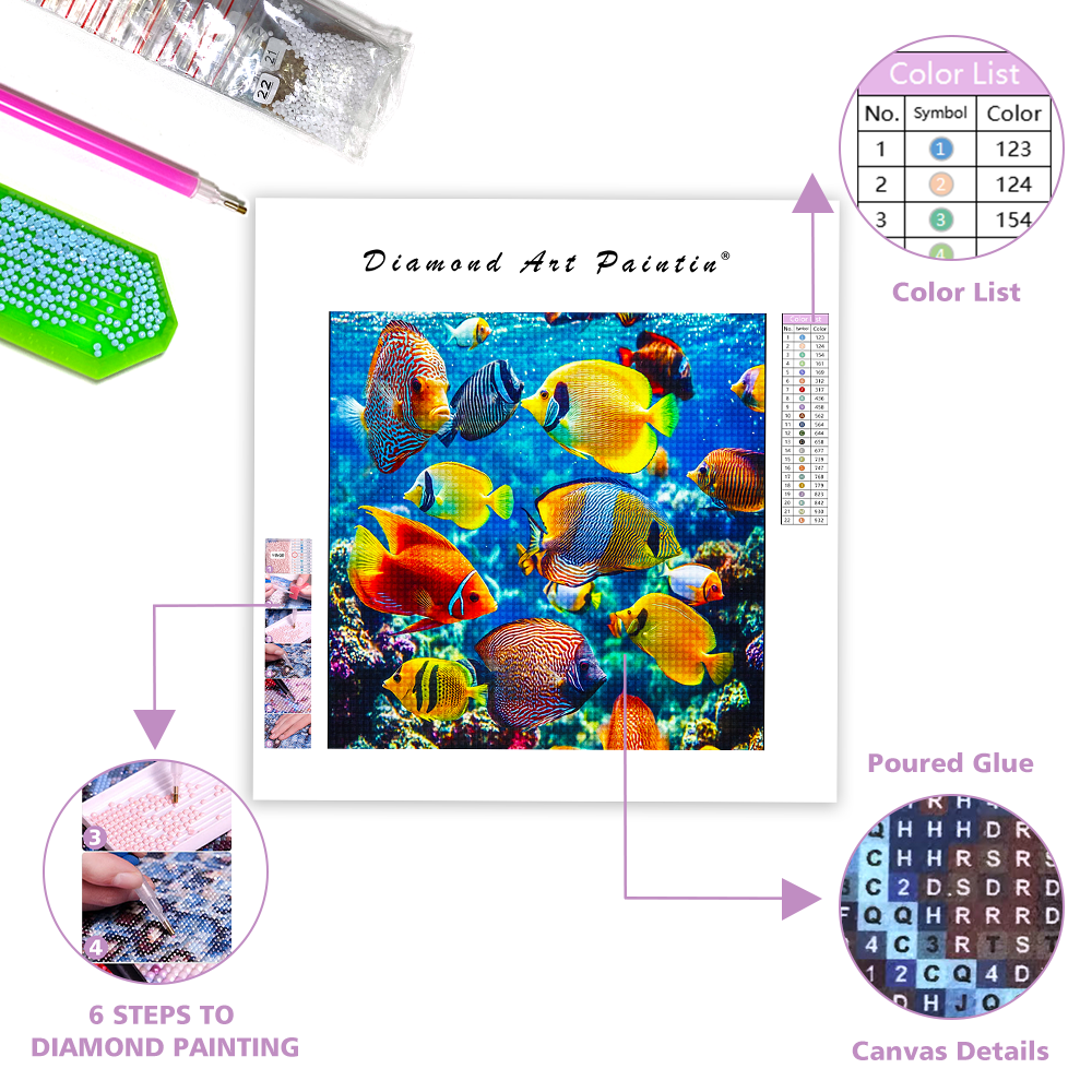 Tropical Fish - Diamond Painting