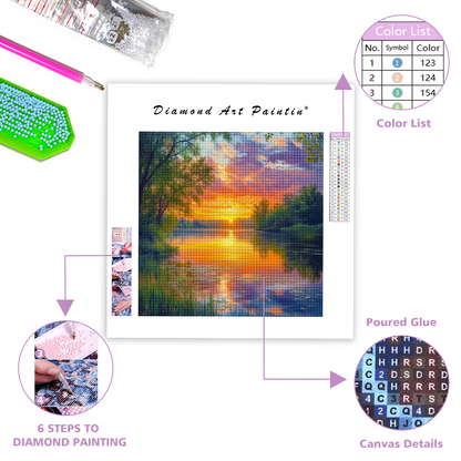 Peaceful Sunset - Diamond Painting