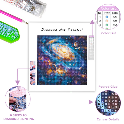 Abstract Galaxy - Diamond Painting