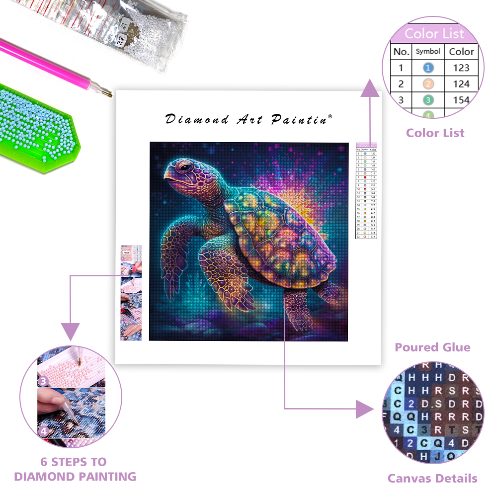 Magic Turtle - Diamond Painting