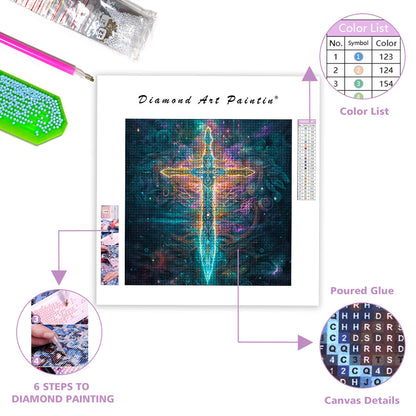 Magic Cross Sword-Diamond Painting