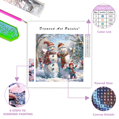 Snowman Brothers - Diamond Painting