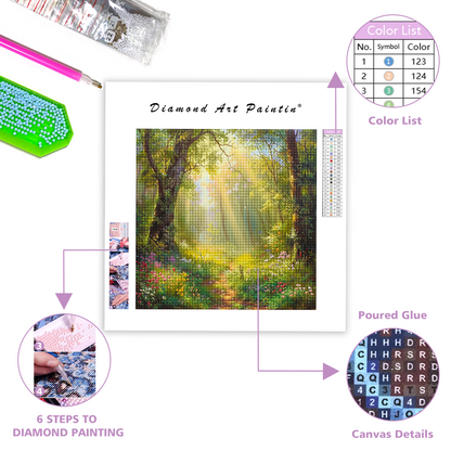 Light In The Forest - Diamond Painting