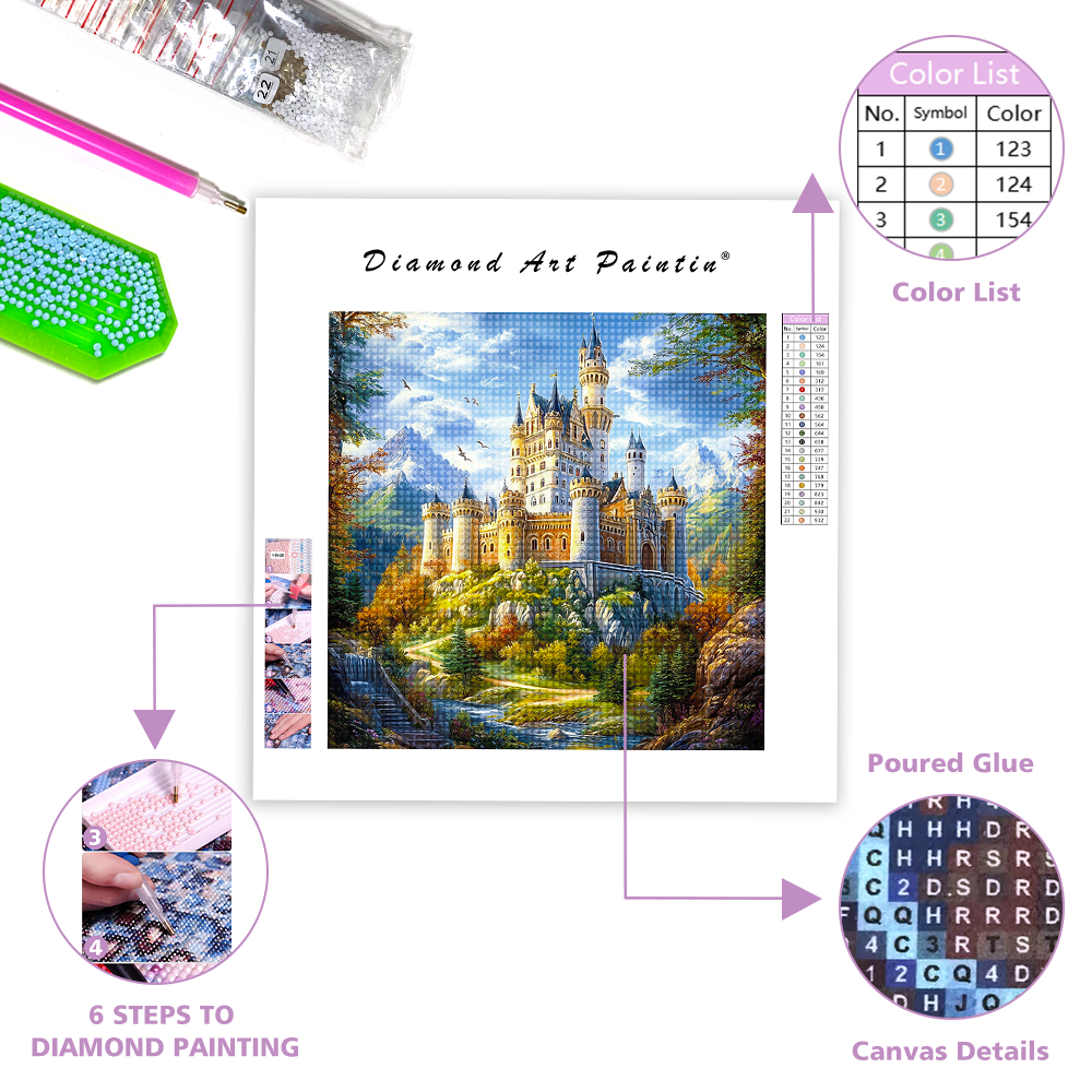 Fairytale Castle - Diamond Painting