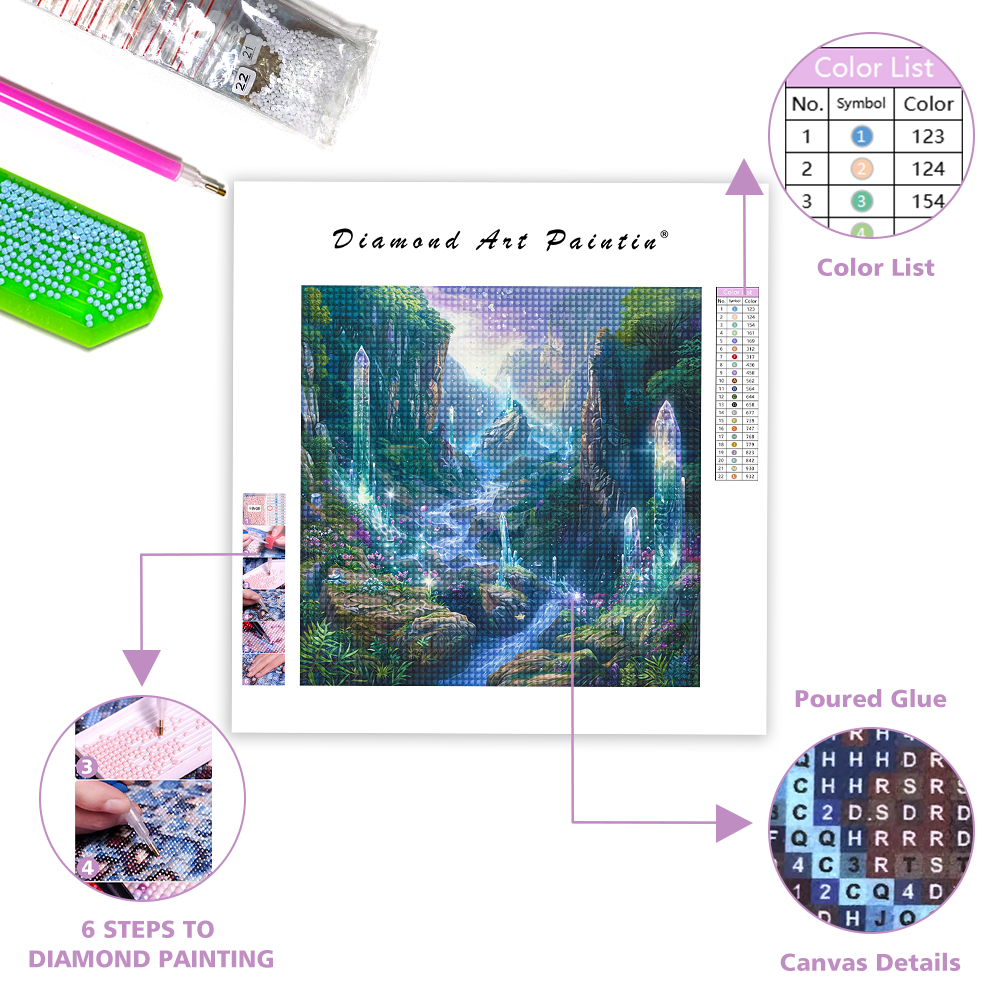 Crystal Valley-Diamond Painting