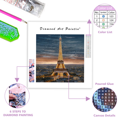 Eiffel Tow- Diamond Painting