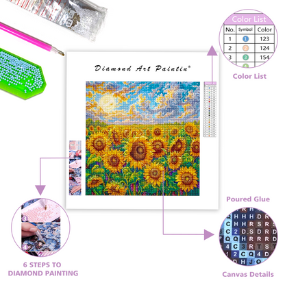 Sunflower Symphony - Diamond Painting