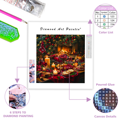 Christmas dinne - Diamond Painting