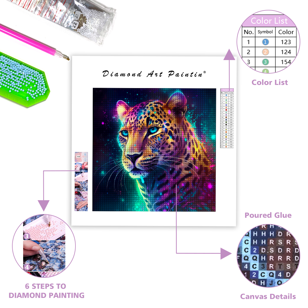 Magic Leopard - Diamond Painting