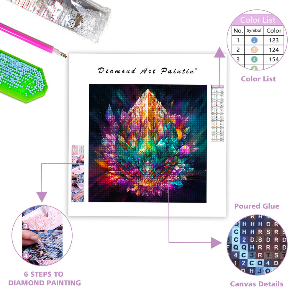 Mystical Gem Vibrant - Diamond Painting