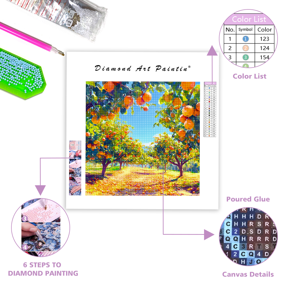 Vibrant Trees - Diamond Painting