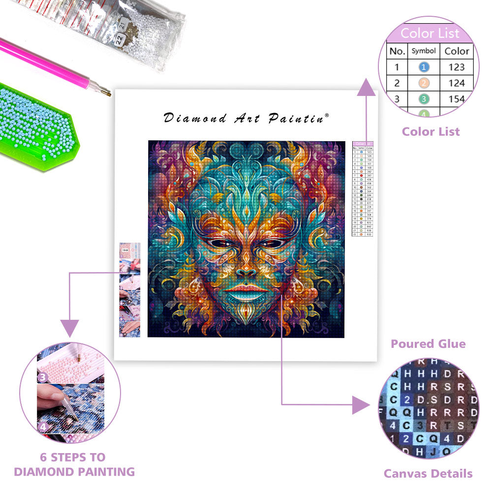 Mystical Mask - Diamond Painting