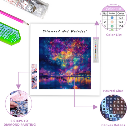 Vibrant Night Sky Filled - Diamond Painting