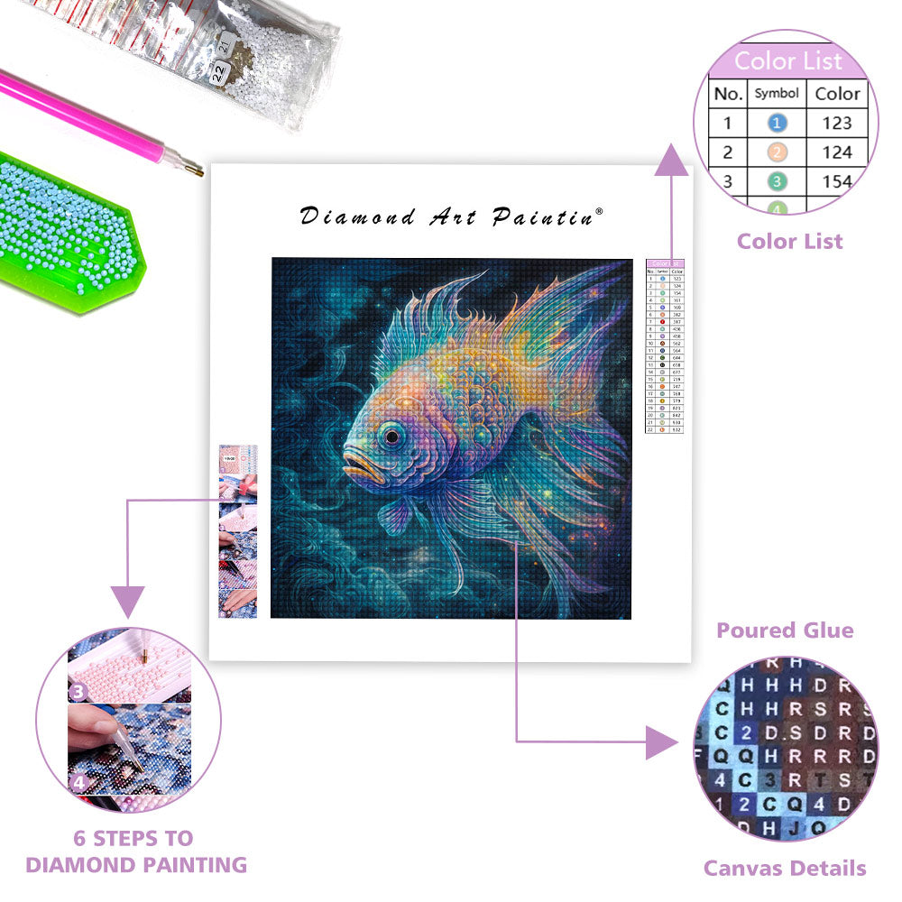 Ancient Fish - Diamond Painting