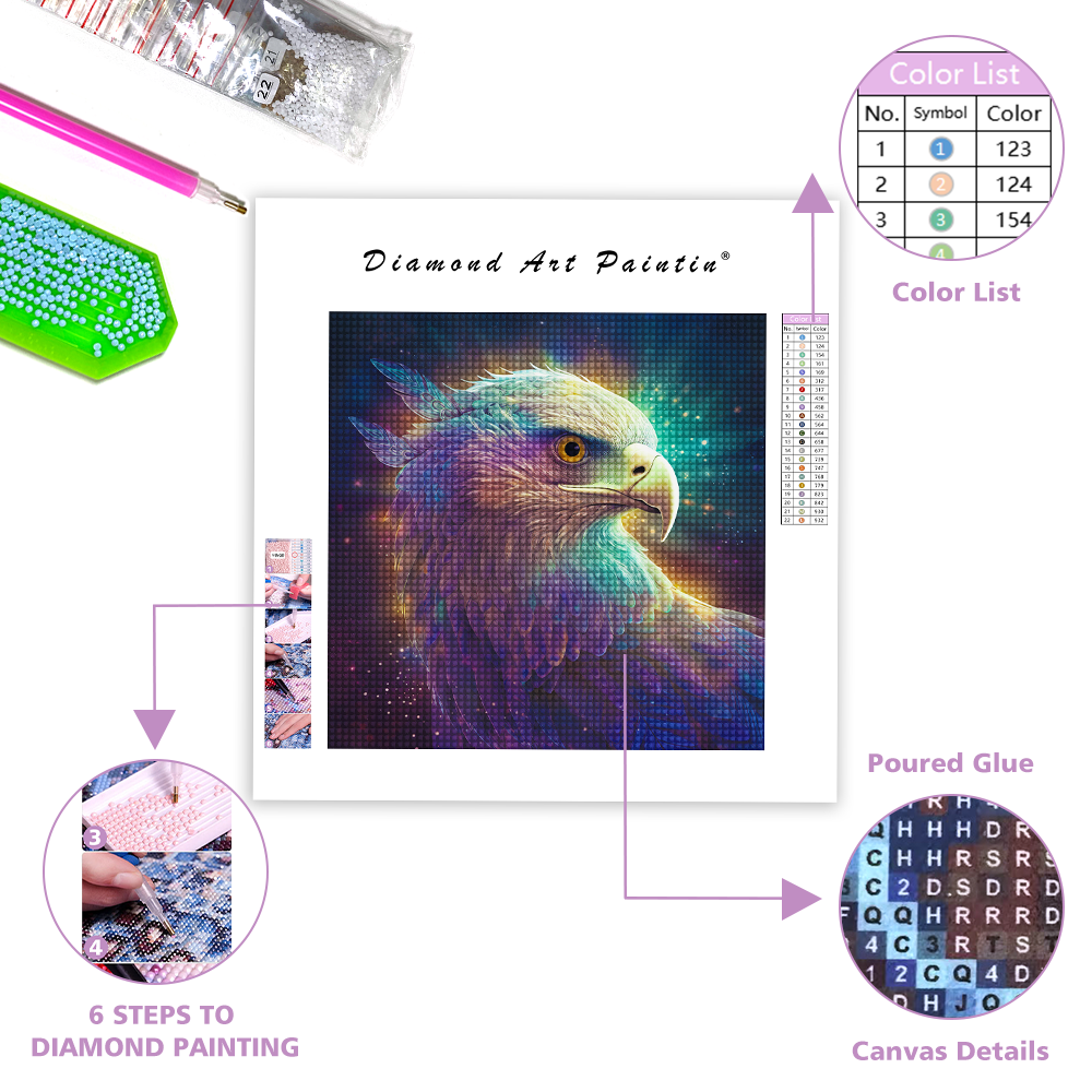 Eagle Eyes - Diamond Painting