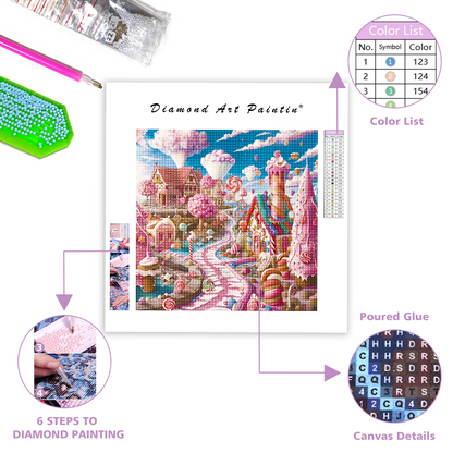 Pink Candy Paradise - Diamond Painting