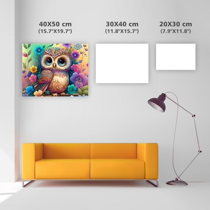 Cute Fluffy Baby Owl - Diamond Painting