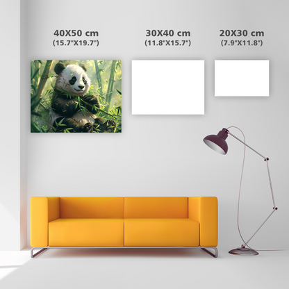 Panda In The Bamboo Forest - Diamond Painting