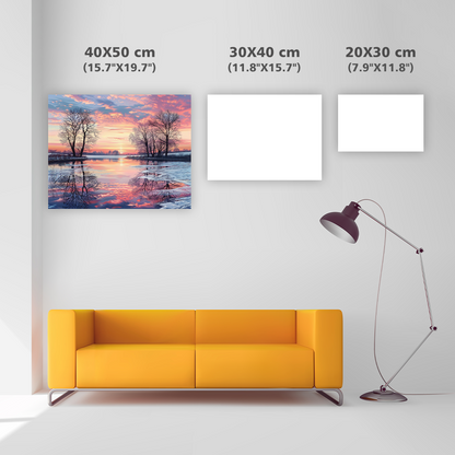 Sunset Lake - Diamond Painting