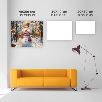 Cheerful Snowman - Diamond Painting