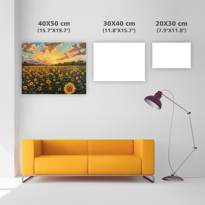 Sunflower Field - Diamond Painting