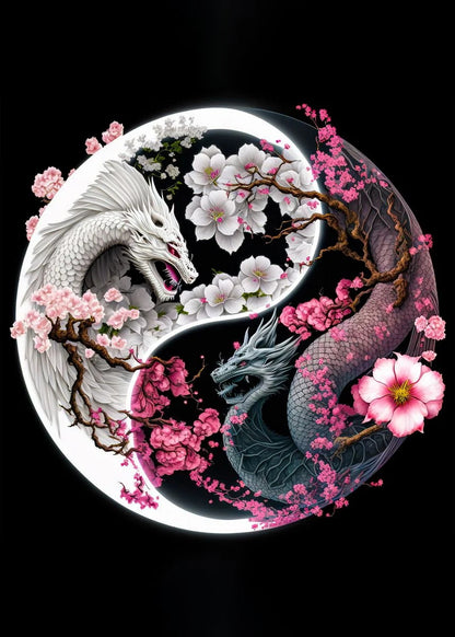 Dragon Yin Yang - Diamond Painting