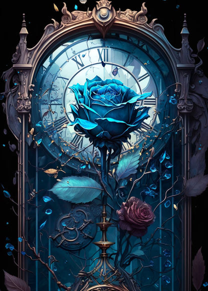 Blue Rose - Diamond Painting